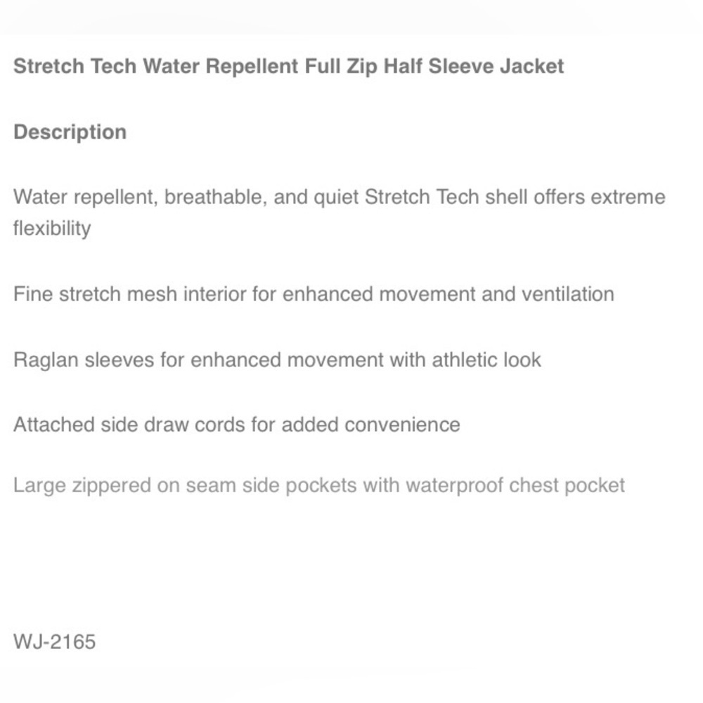 Glen Echo Golf Full Zip Half Sleeve Jacket - Picture 4 of 5